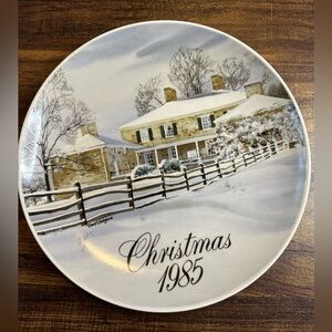 Smuckers 1985 Christmas Collector Plate Series